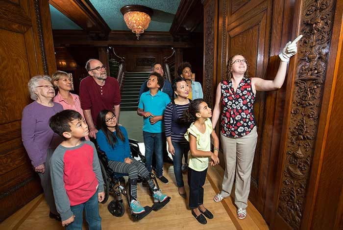 Guided house tours showcasing the historical significance of James J. Hill House.