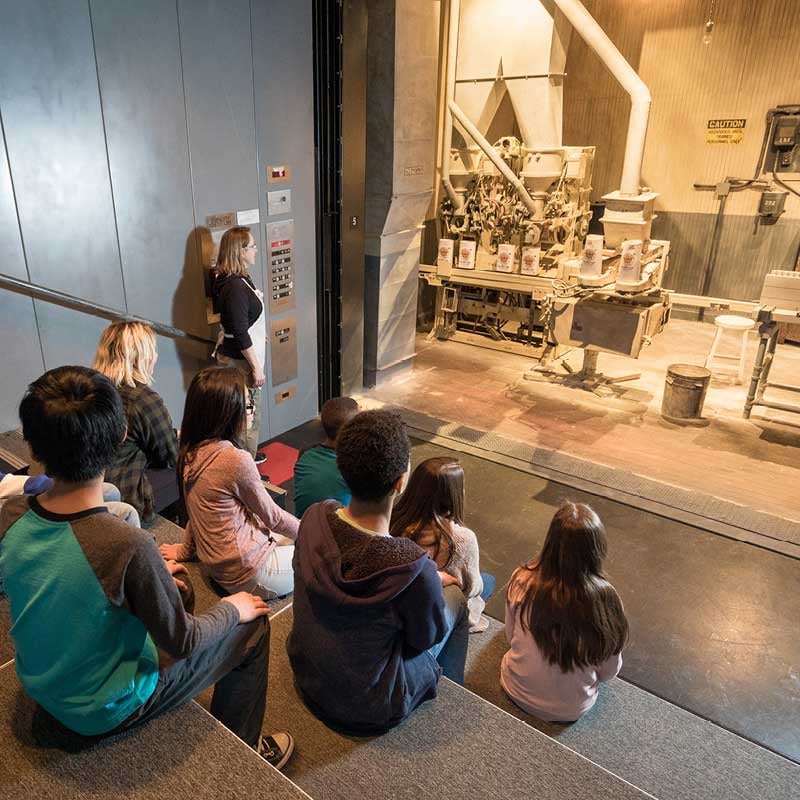 Flour Tower elevator show at Mill City Museum